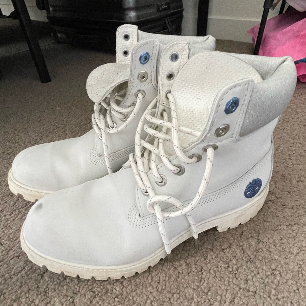 White Timberland Boots
